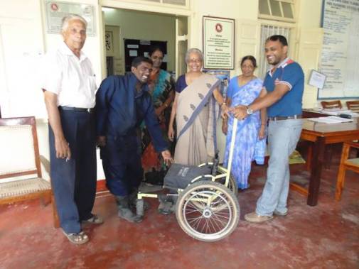 Handicap International donated Wheel Chairs to JJCDR